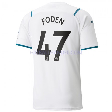 Herre Fotballdrakter Manchester City Phil Foden 47 Borte 2021-22 Kortermet